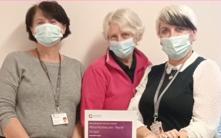 Bristol North team with their CQC certificate