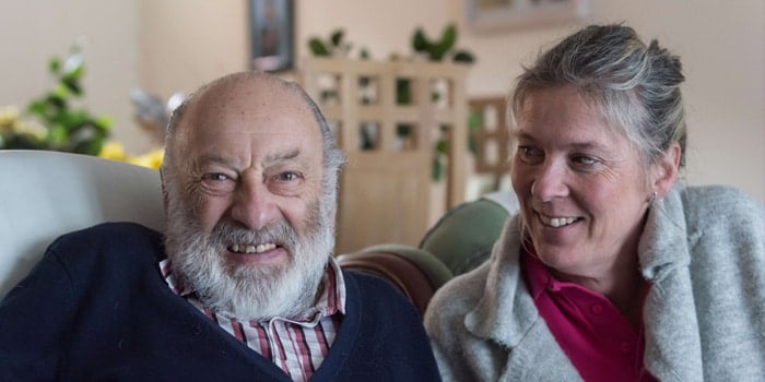 Carer and client who receives stroke home care