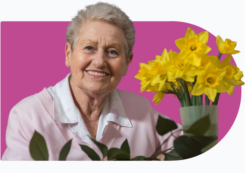 A client who receives dementia care 