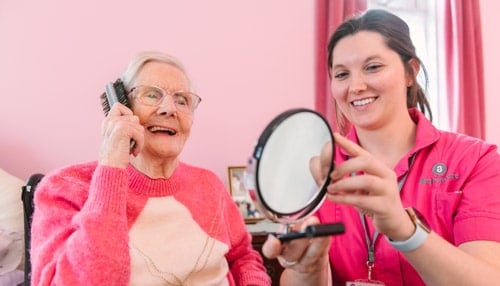 Female client & female Carer